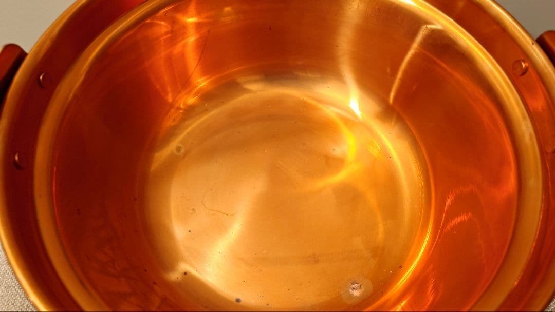 純銅製 銅鍋 山菜鍋 30型 送料込み