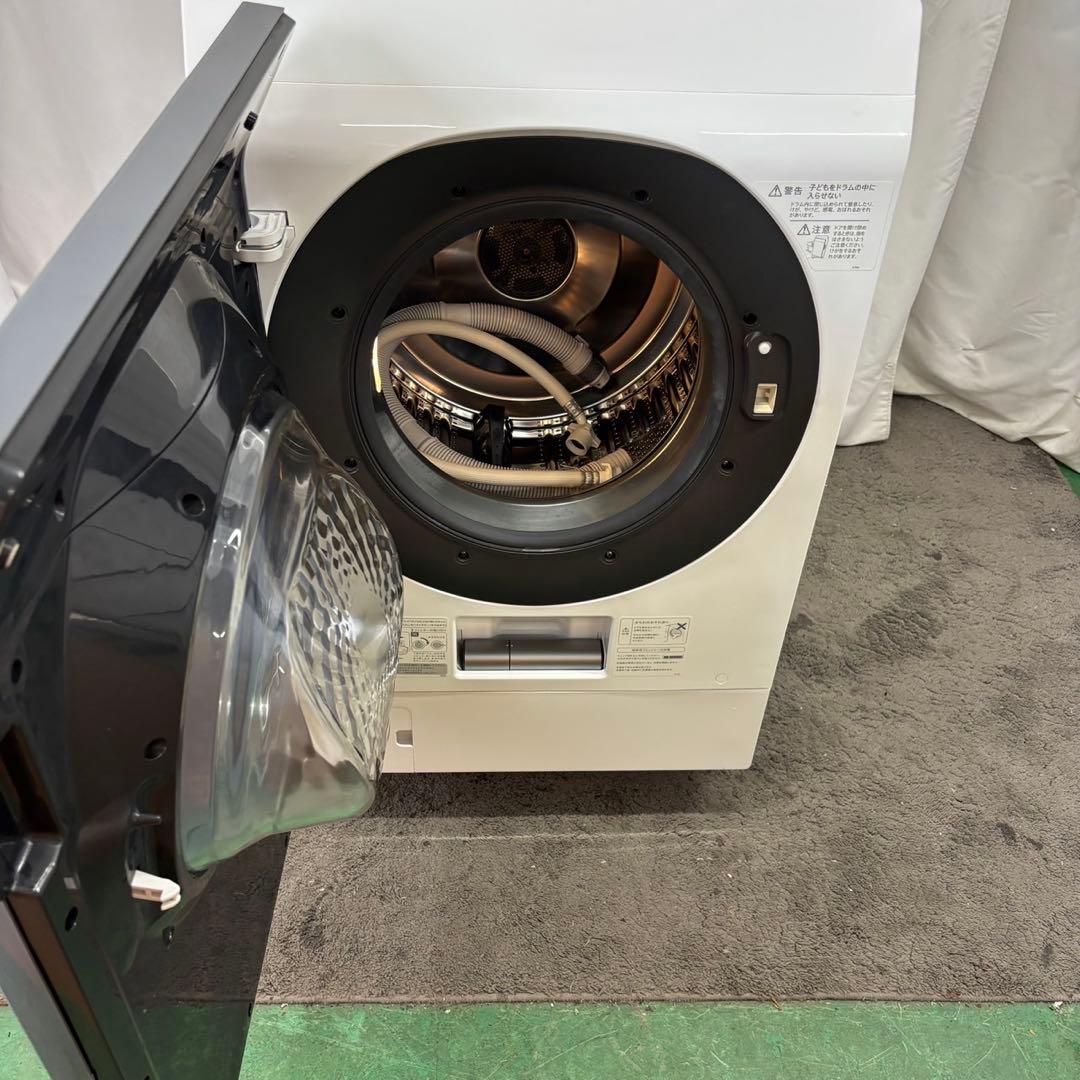 748　設置無料　ドラム式洗濯機　SHARP　11キロ　安い　左開　中古　綺麗
