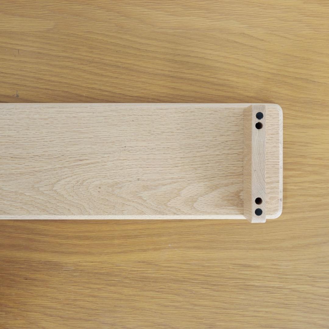 【オーク無垢材】デスクシェルフ(1000mm幅)〈奥行短タイプ〉