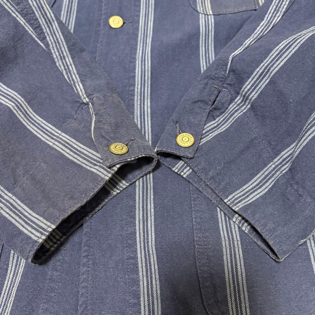 90's ポロラルフローレンUSA製デニムハンティングジャケット コーデュロイ襟