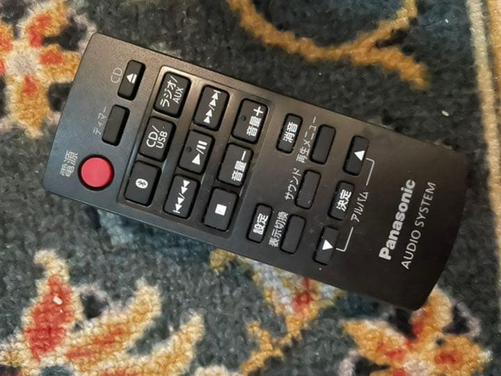 黒いオーディオプレーヤー・コンポ　sc-hc300 リモコン付き