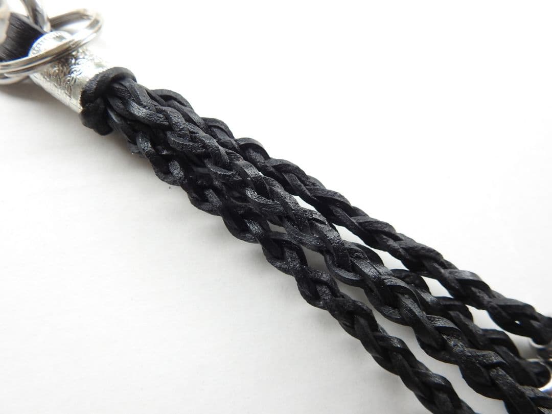 ⑥タッセルレザーフリンジしっぼキーホルダーキャリーヤマダ風