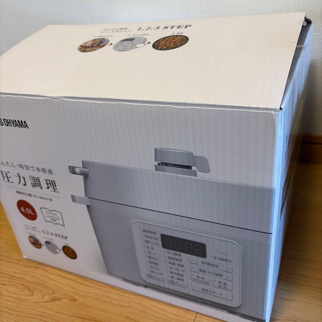 アイリスオーヤマ 4.0L 電気圧力鍋 FC-MA4-W