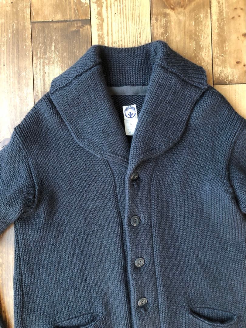 CORONA コロナ カウチンニット ガウン グレー L インバーアラン