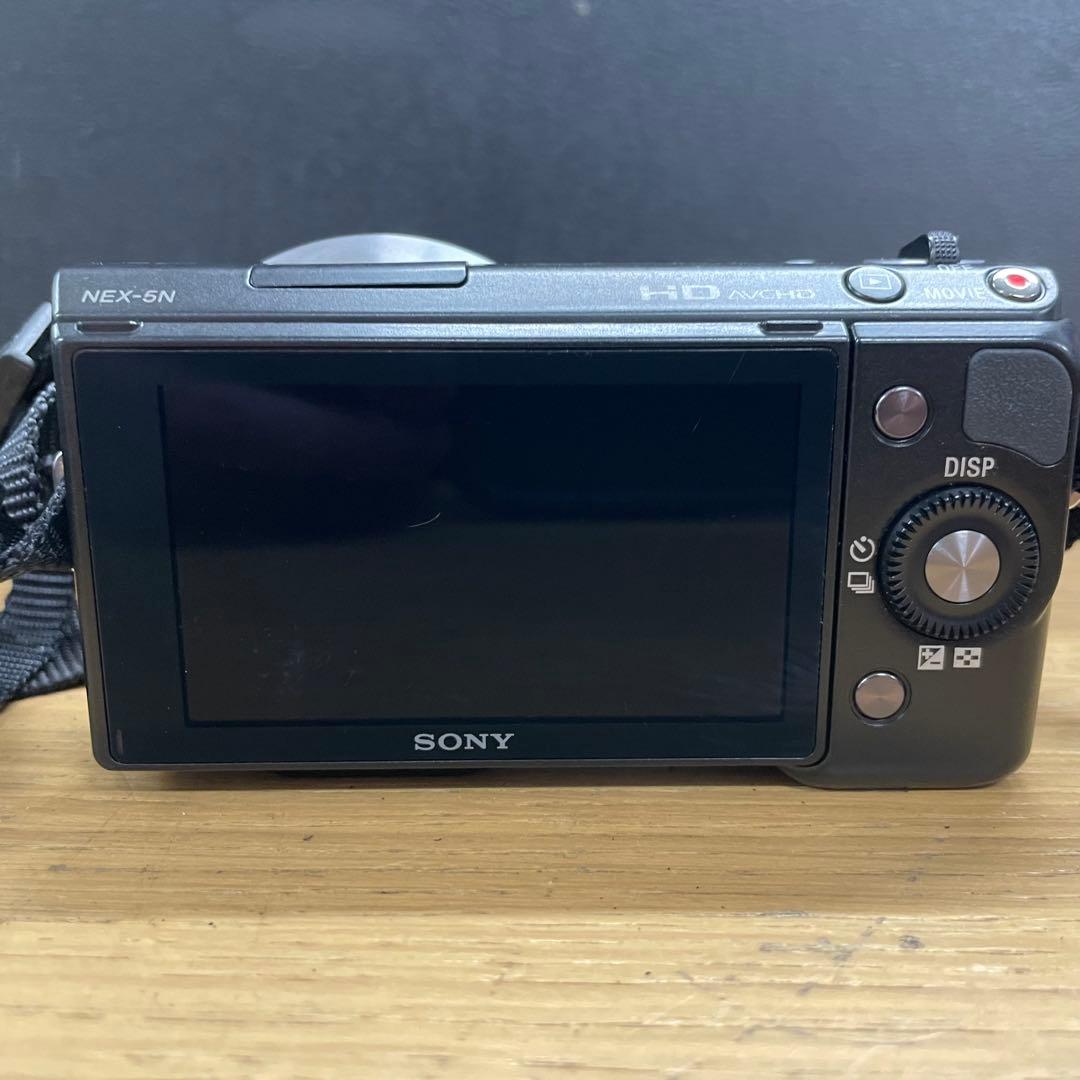動作品 SONY NEX-5N 18-55mm ミラーレス一眼 ストロボ付き
