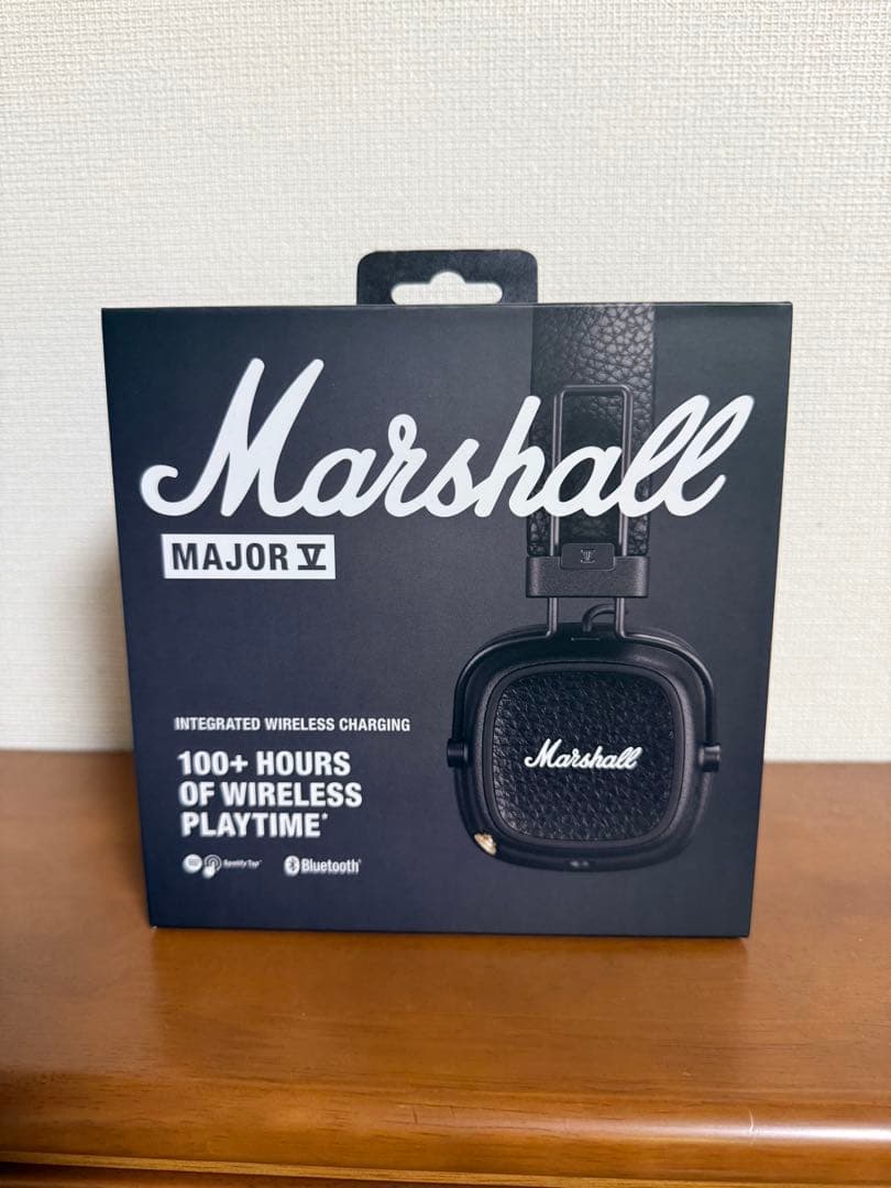 【美品】Marshall Major V ワイヤレスヘッドホン ブラック