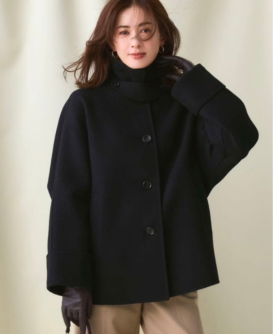 今季完売　【VERY掲載】MANTECOPure リバー ステンカラーコート