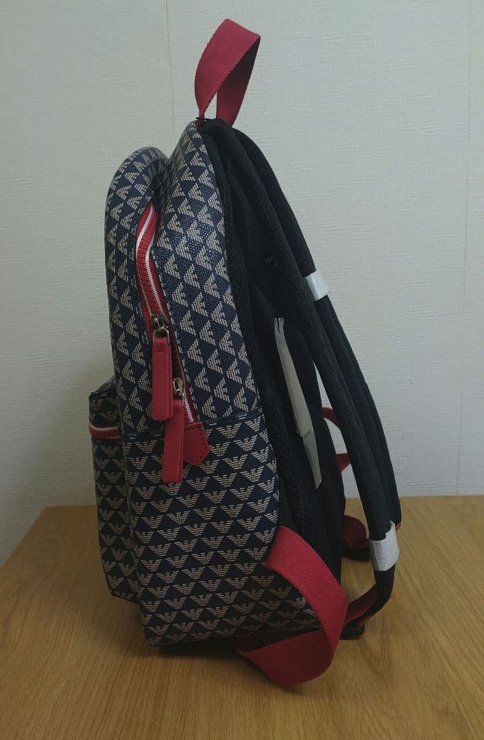 Emporio Armani リュック ネイビー/レッド