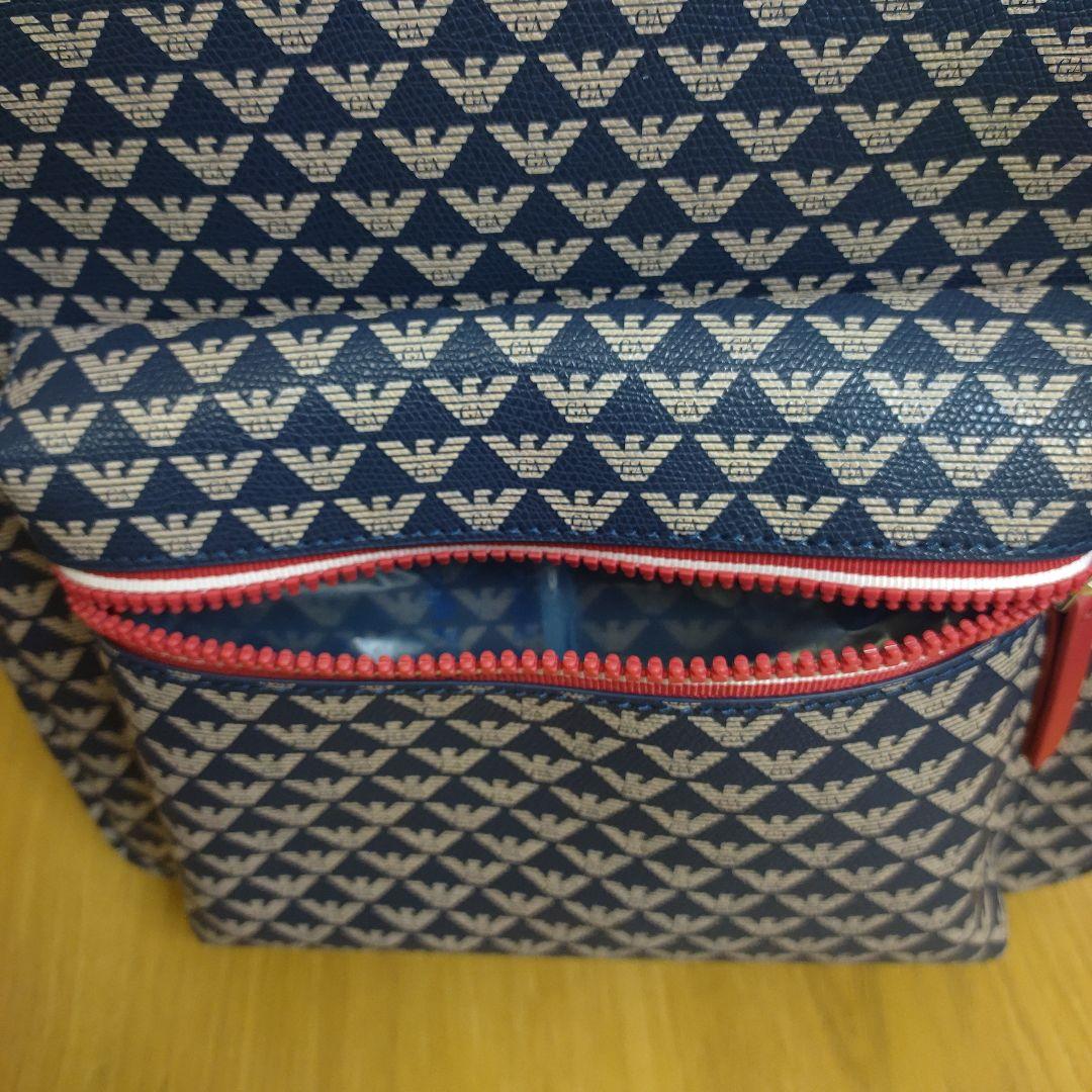 Emporio Armani リュック ネイビー/レッド