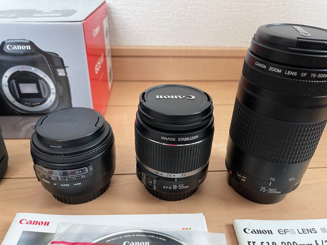 美品♪Canon EOS 40D デジタル一眼レフ　レンズ3本セット