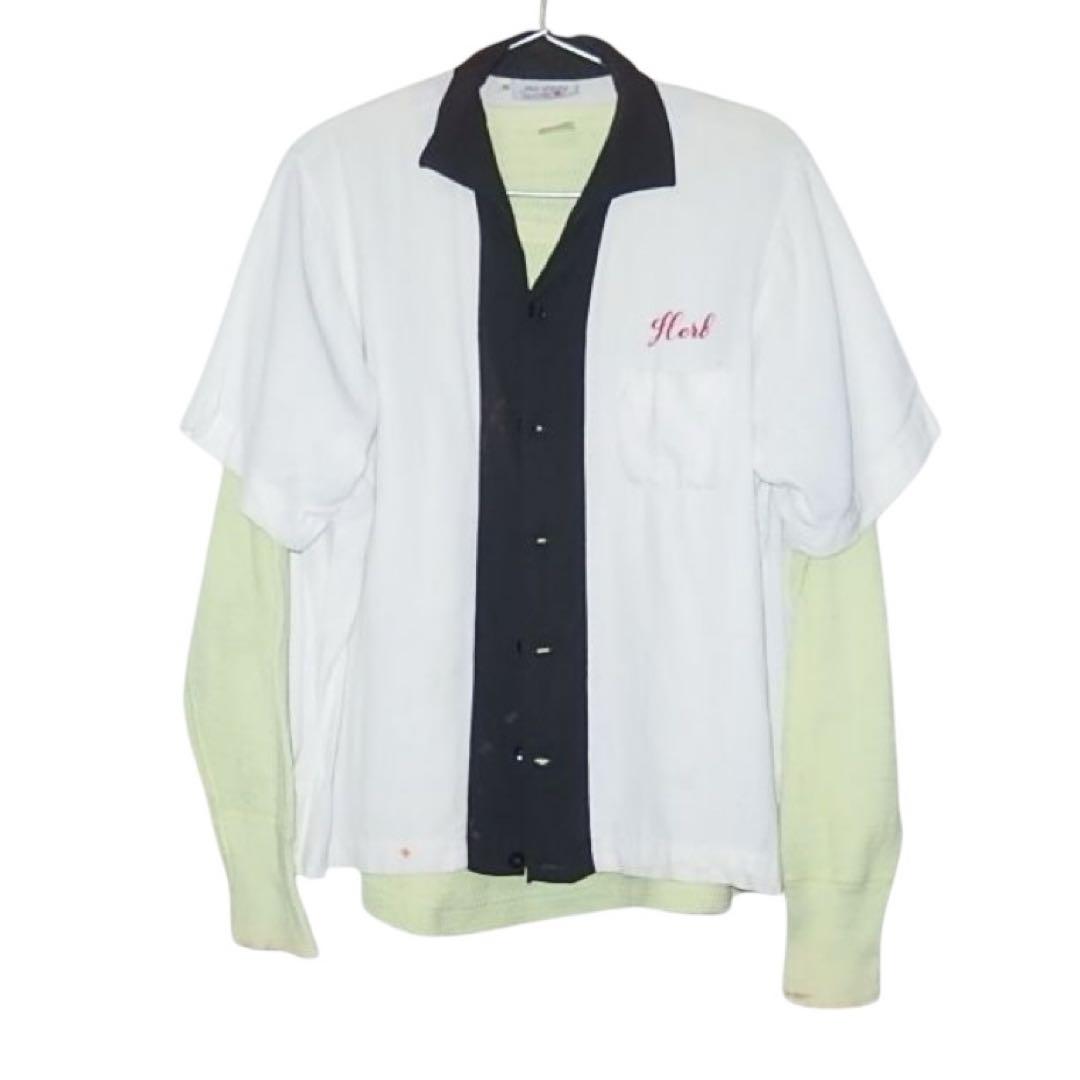 ▪️50‘s KING LOUIE ボーリングシャツ ロブスター レーヨン 半袖