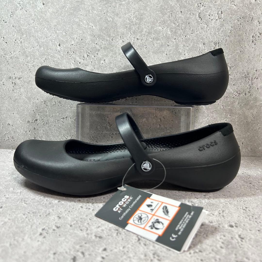 【タグ付き新品】クロックス アリスワーク 黒 W9 25.0 メリージェーン