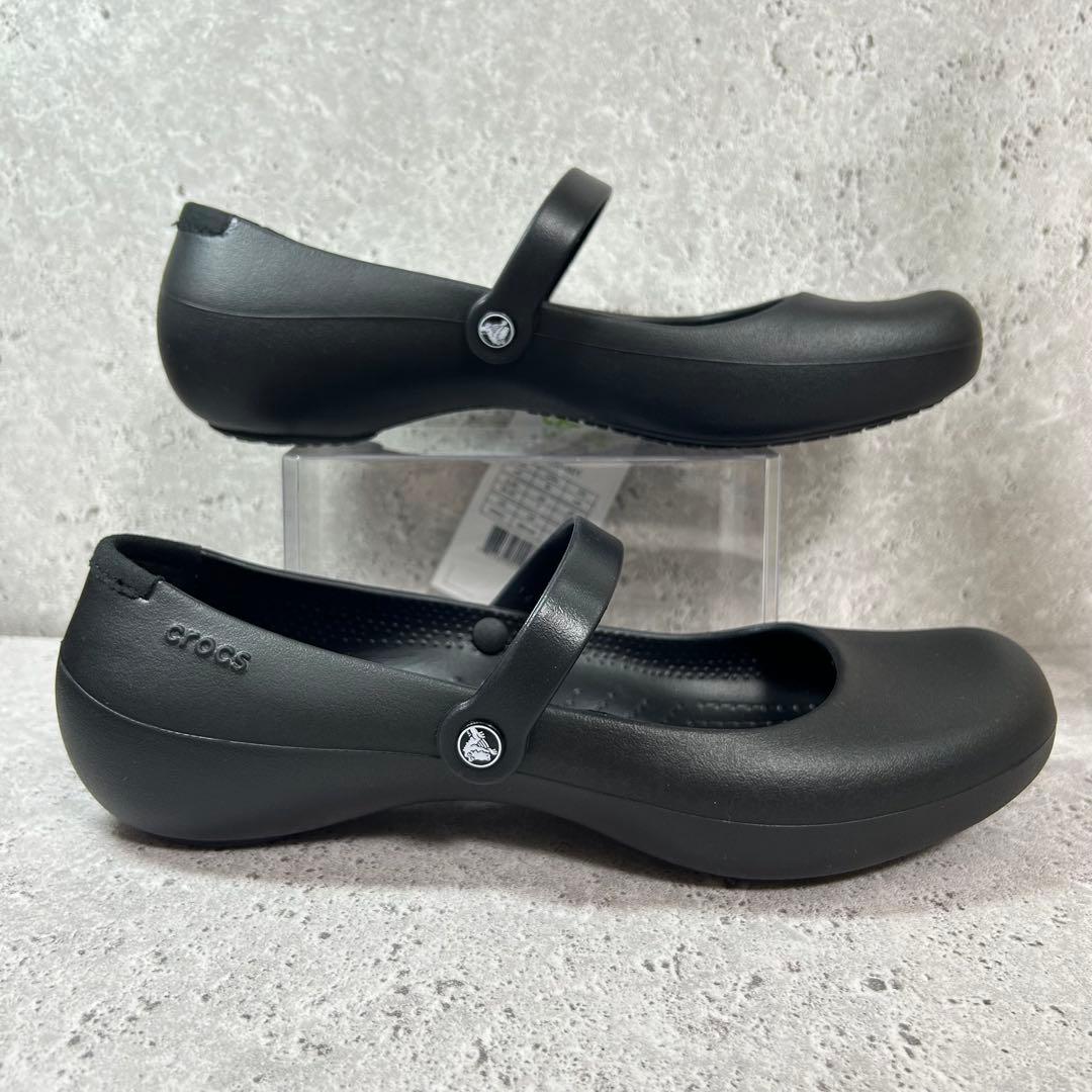 【タグ付き新品】クロックス アリスワーク 黒 W9 25.0 メリージェーン