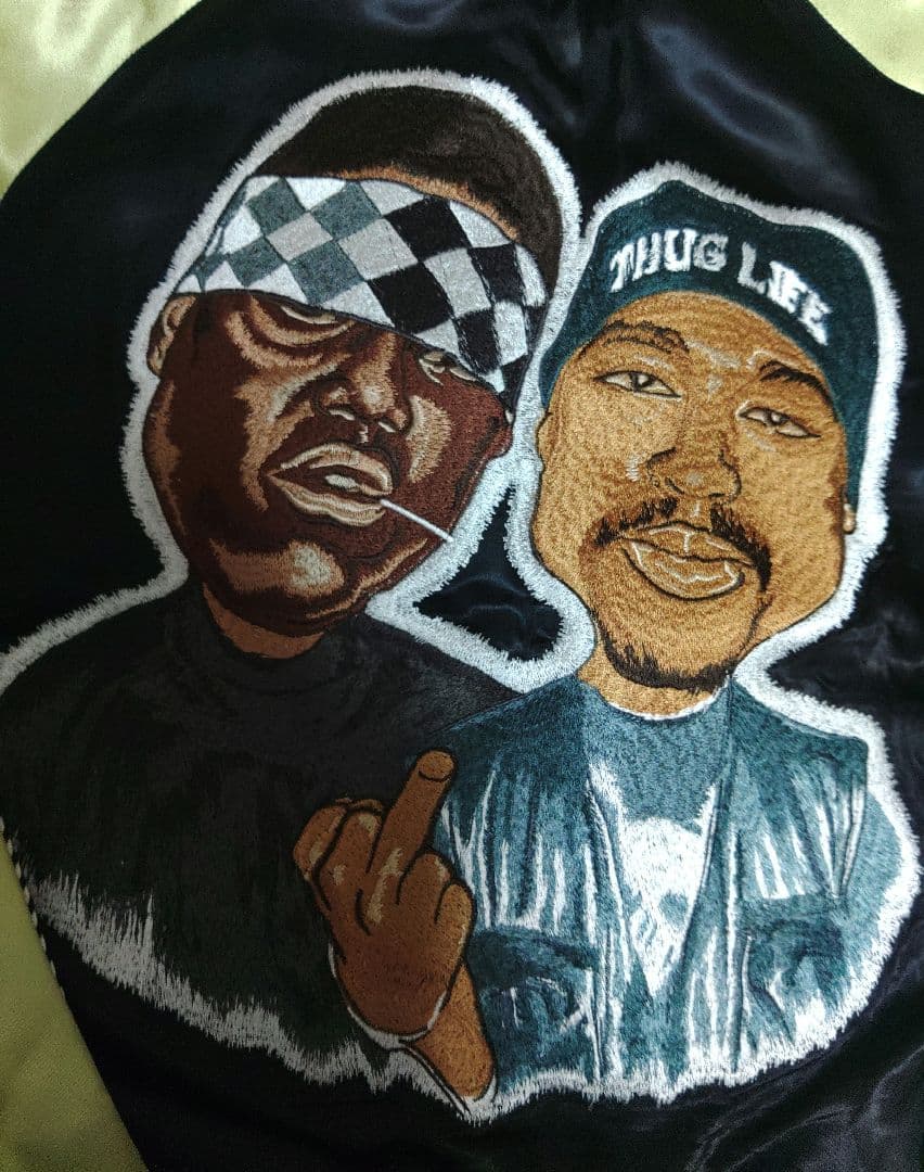 reserved note 2pac bigge レアスカジャン　xl