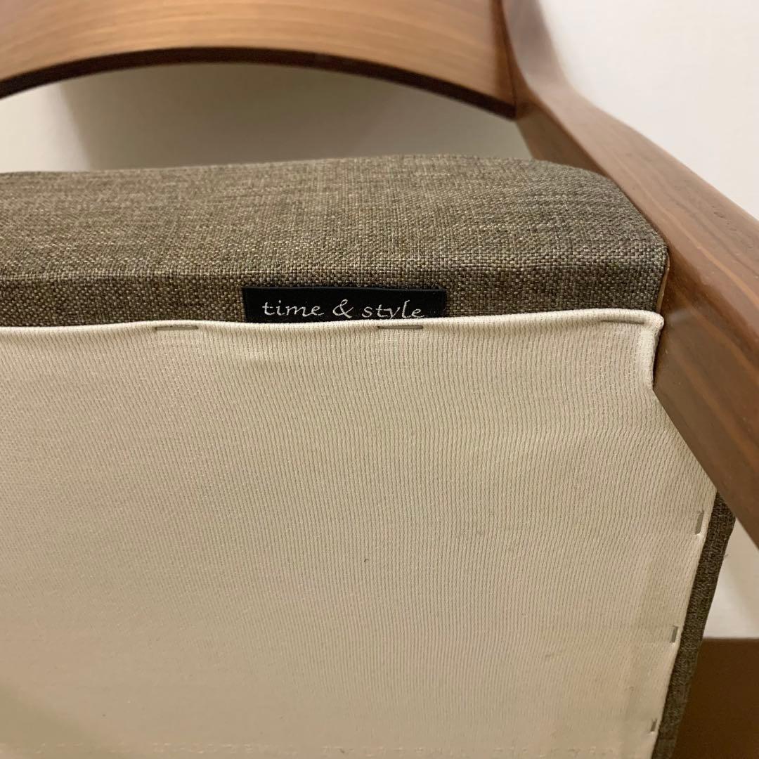 ②TIME&STYLE ウォールナット ダイニングチェア