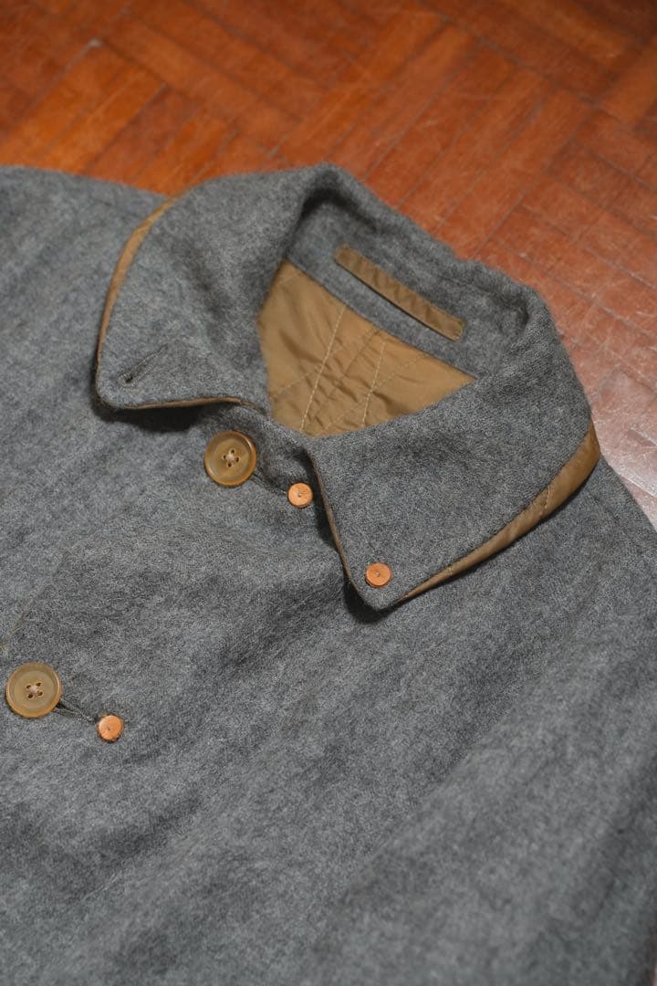 kolor アルパカ　シャギーコート　リバーシブル