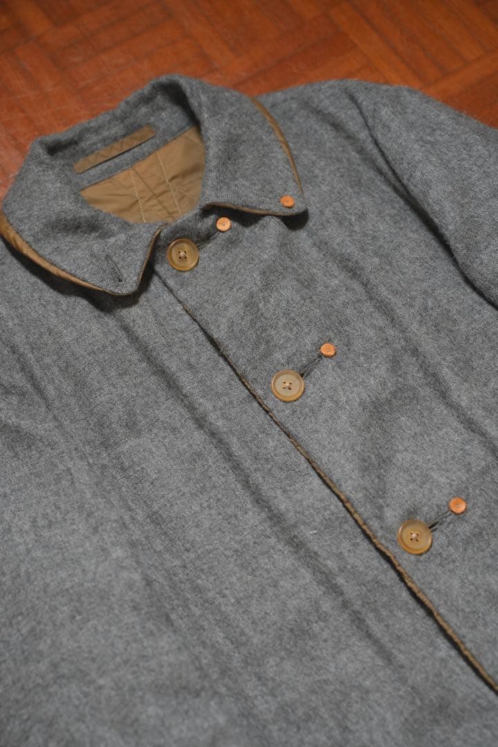 kolor アルパカ　シャギーコート　リバーシブル