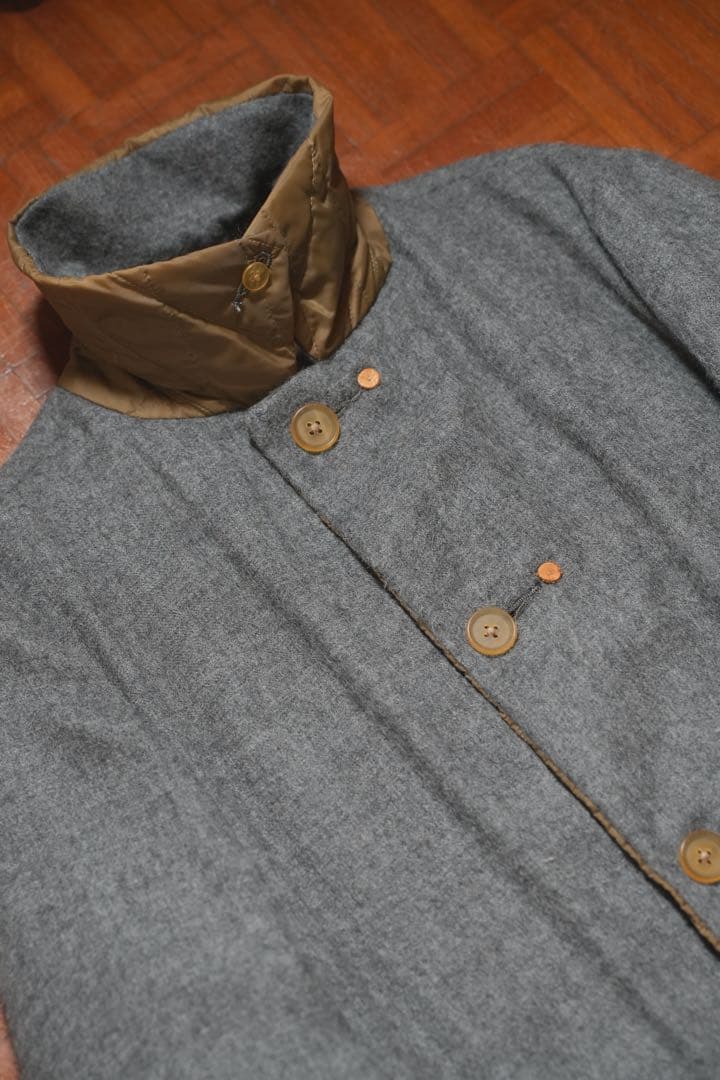 kolor アルパカ　シャギーコート　リバーシブル