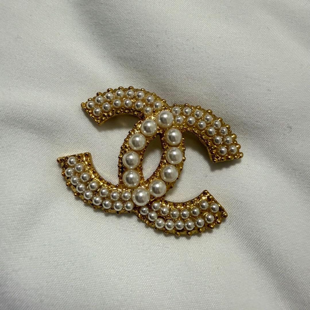 CHANEL シャネル ブローチ ゴールド パール ココマーク