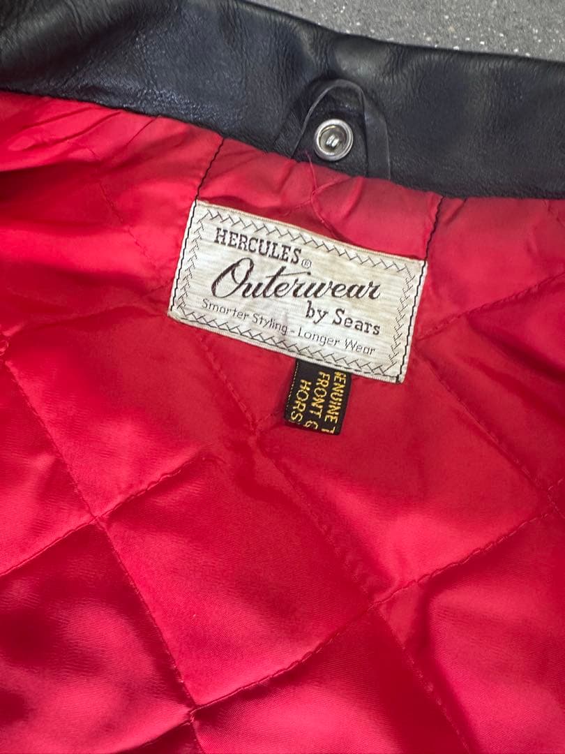 美品50s HERCULES ダブルライダースジャケット ホースハイド 42相当