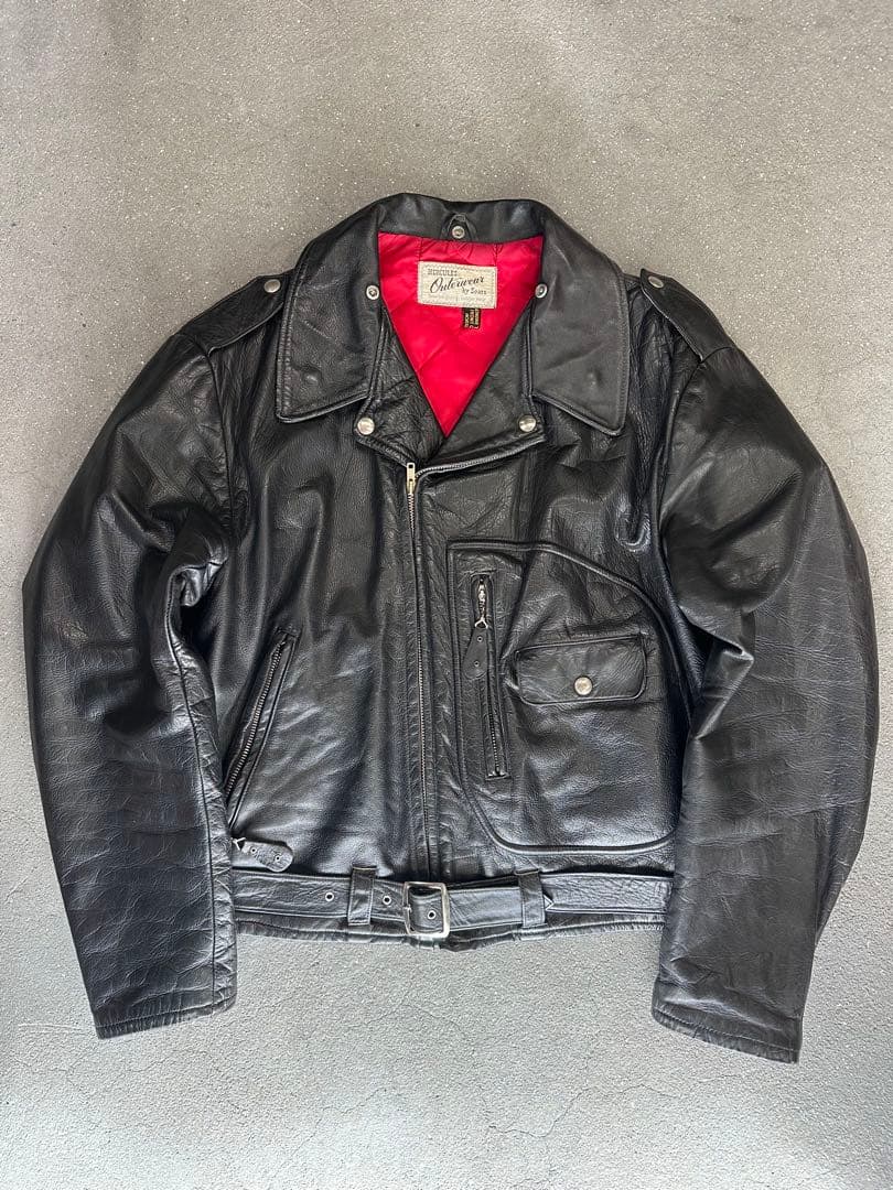 美品50s HERCULES ダブルライダースジャケット ホースハイド 42相当
