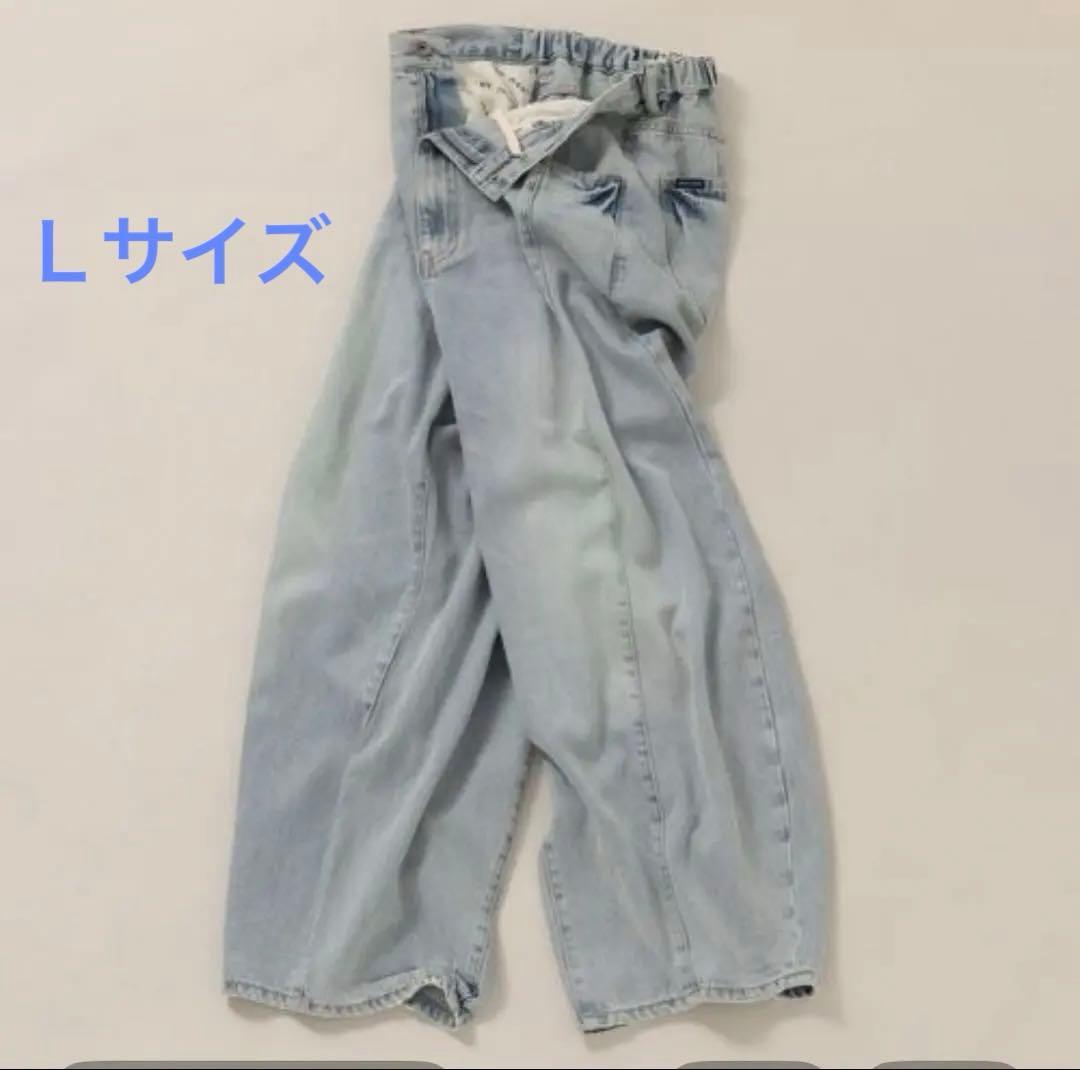3Dドロップデニムパンツ Ｌサイズ