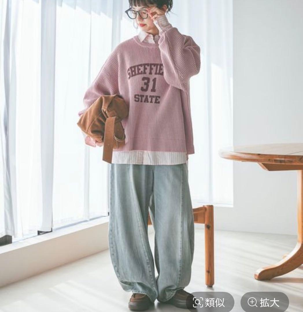 3Dドロップデニムパンツ Ｌサイズ