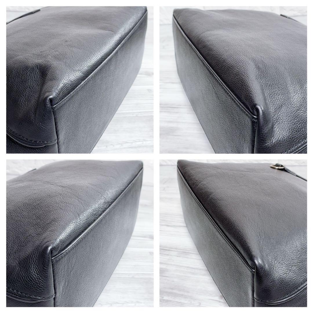 BALLY トートバッグ レザー 黒 シボ革 A4 肩掛 ゴールド 通勤 スーツ