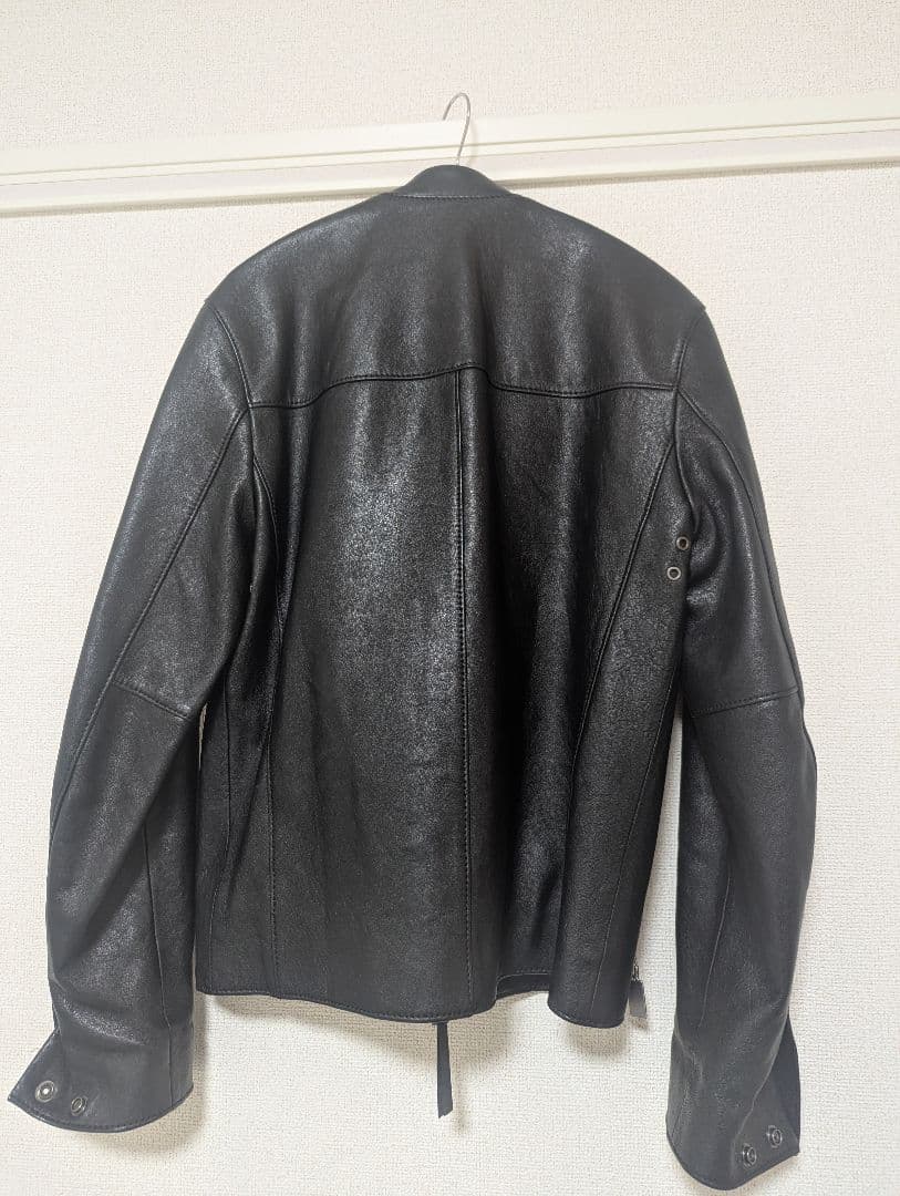 COACH ブラック レザー シングルライダース