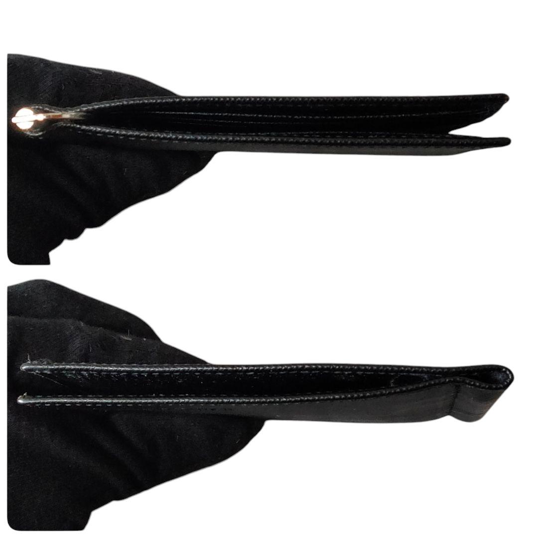 Giorgio Armani アルマーニ マネークリップ レザー 黒 箱付き