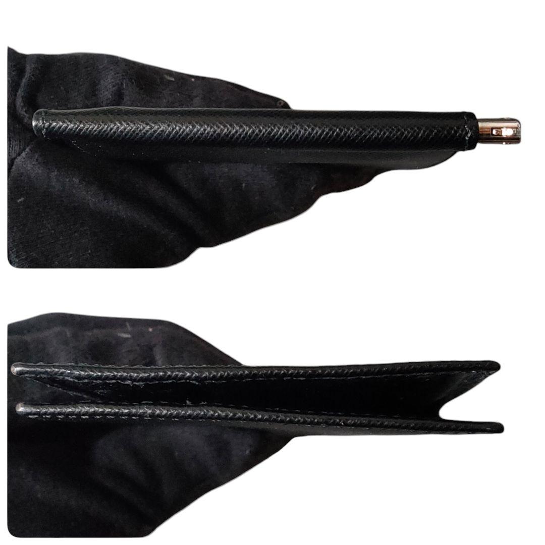 Giorgio Armani アルマーニ マネークリップ レザー 黒 箱付き