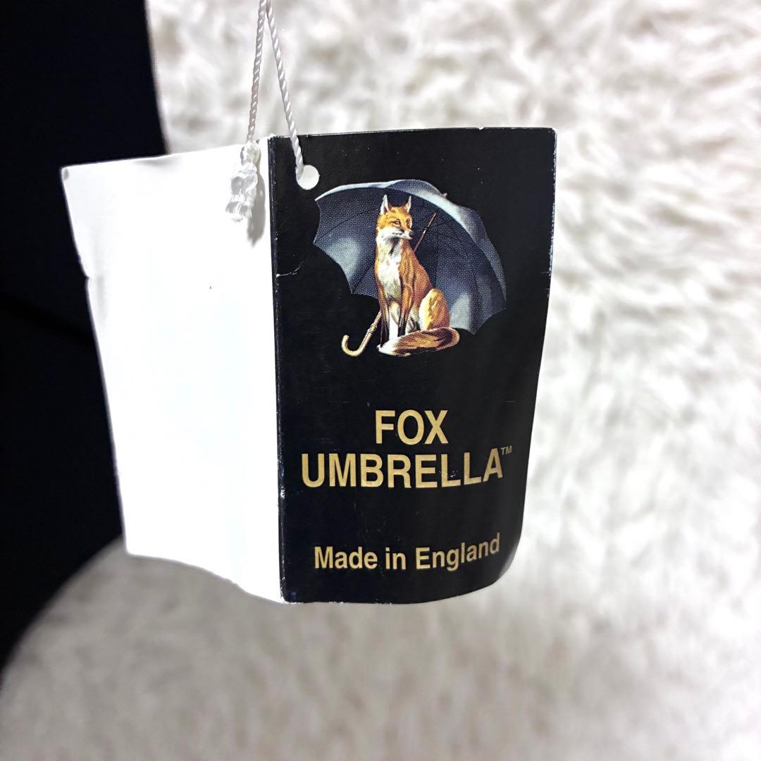 新品未使用フォックスアンブレラブラック 木製C型ハンドル GT1FOX高級傘