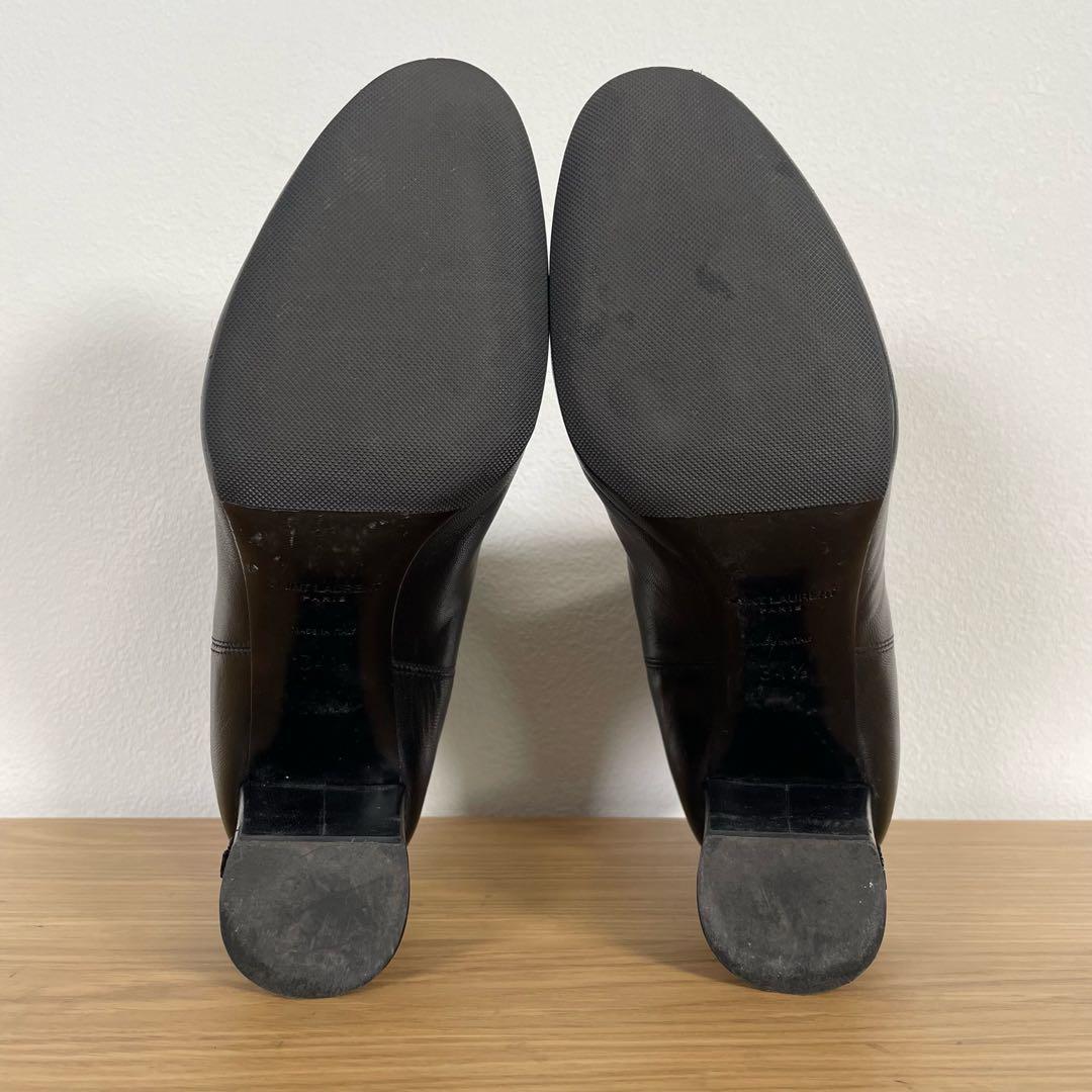 サンローラン　サイドゴアアンクルブーツ　レザー　ブラック　34.5