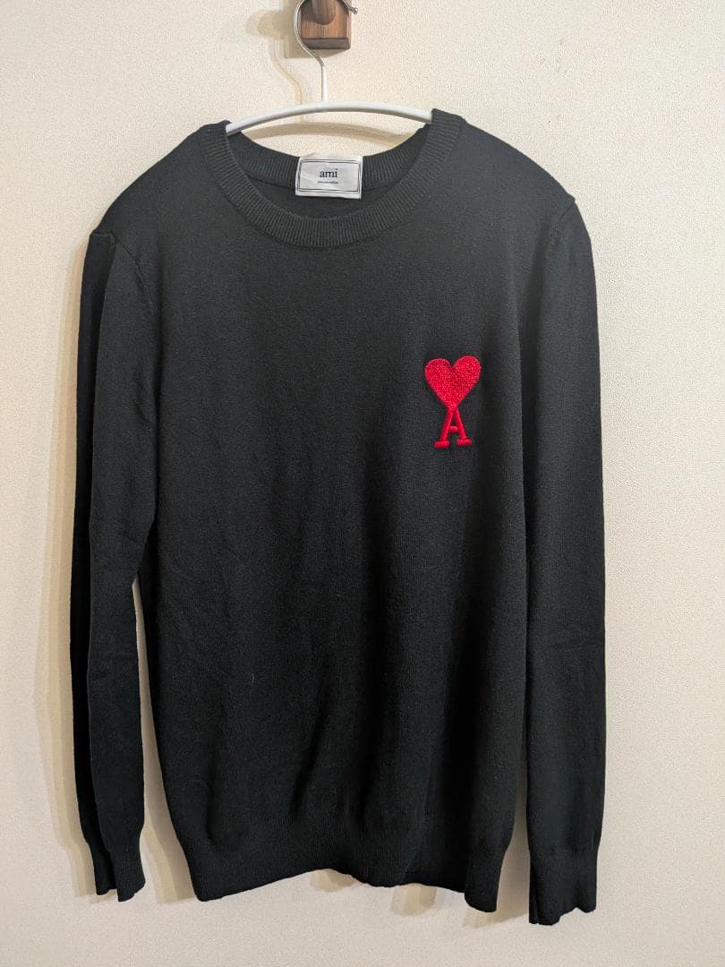 【週末限定価格】ami paris アミパリス ニット 黒