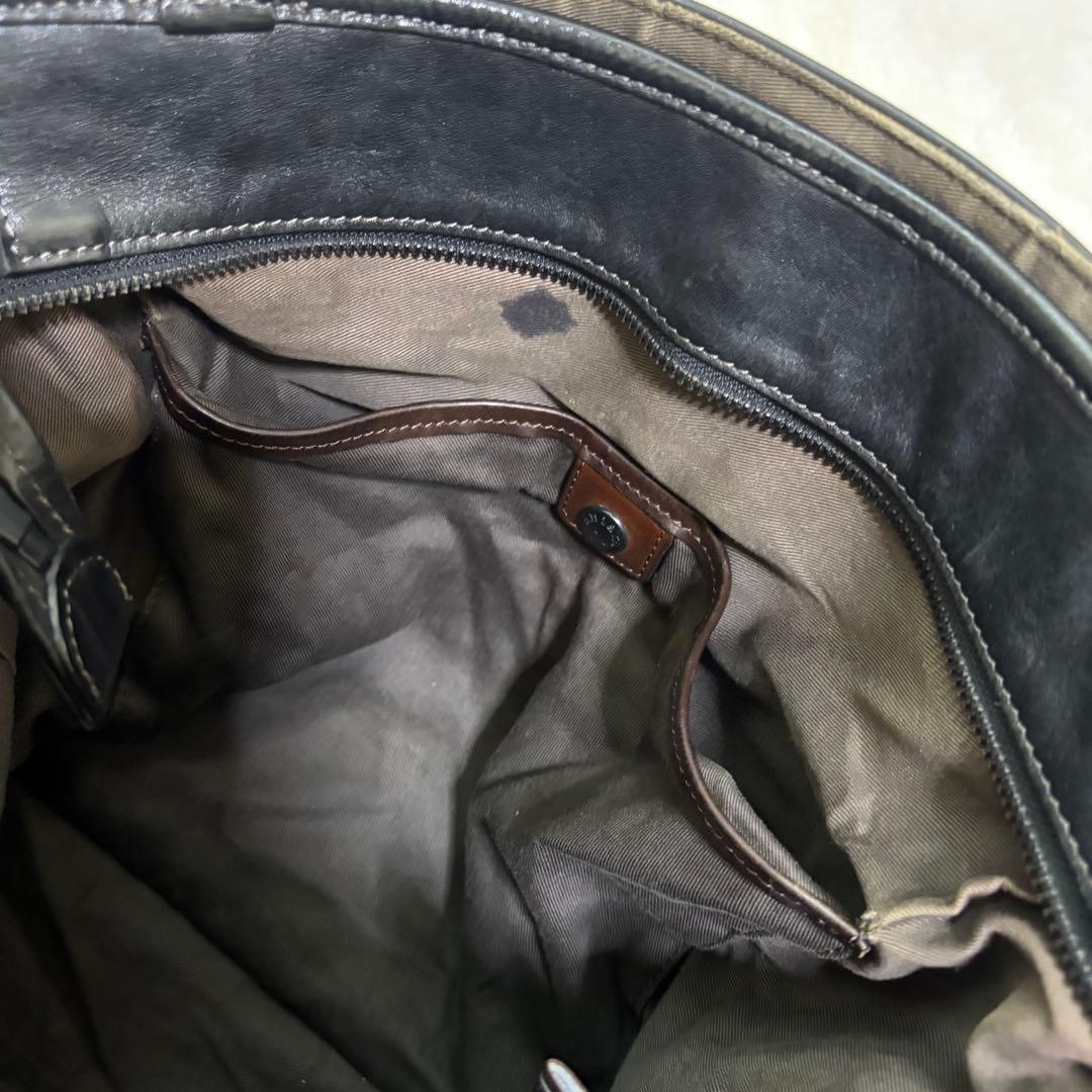 【希少】アニアリ　トートバッグ　ビジネスバッグ　レザー　ブラック　大容量