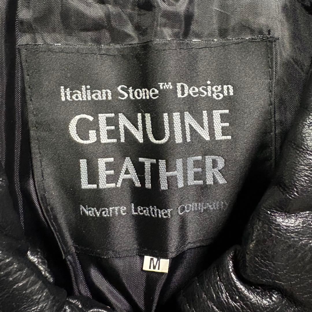 vintage A-2 レザージャケット　本革オールレザー　パッチワーク　黒　M