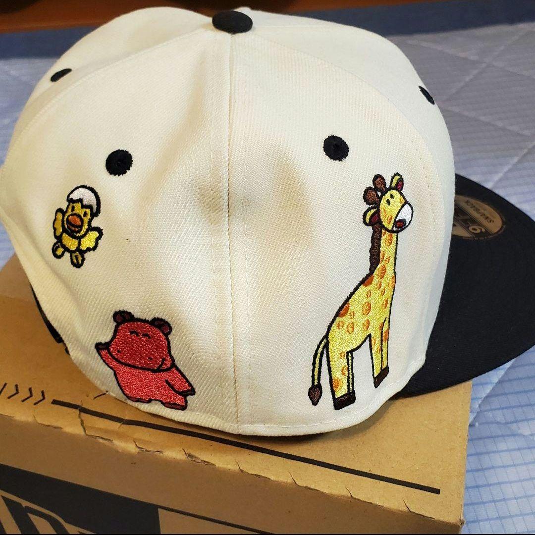 ニューエラ たべっ子どうぶつ オールオーバー クローム ブラック S/M 新品