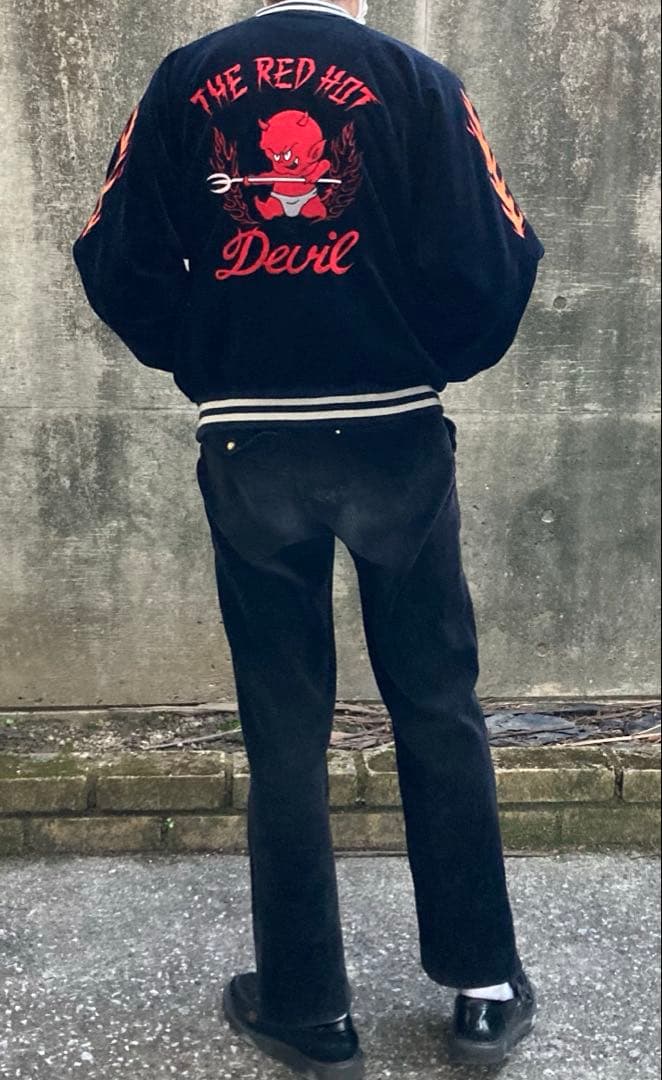 【希少】JUNGLE STORM/THE RED HOT Devil/スカジャン