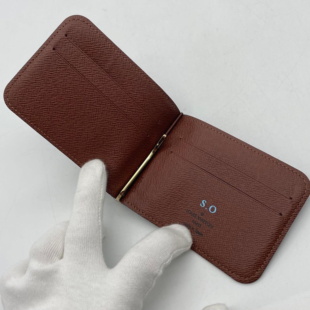 ルイヴィトン マネークリップ　お札入れ　モノグラム　ポルトフォイユパンス