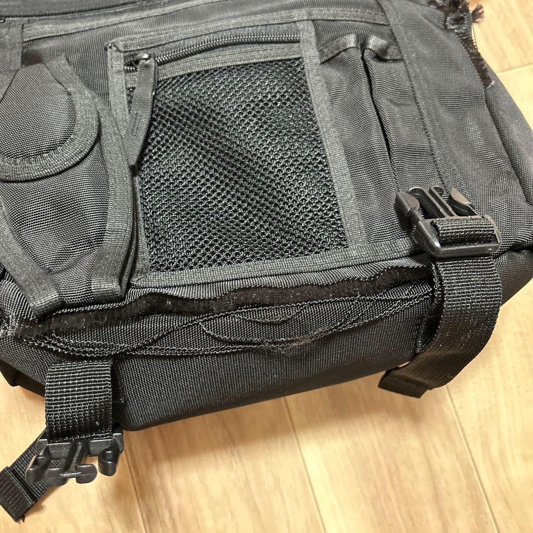 old stussy ステューシー　ブラック黒メッセンジャーバッグ　古着　y2k
