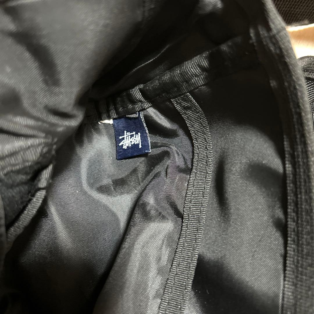 old stussy ステューシー　ブラック黒メッセンジャーバッグ　古着　y2k