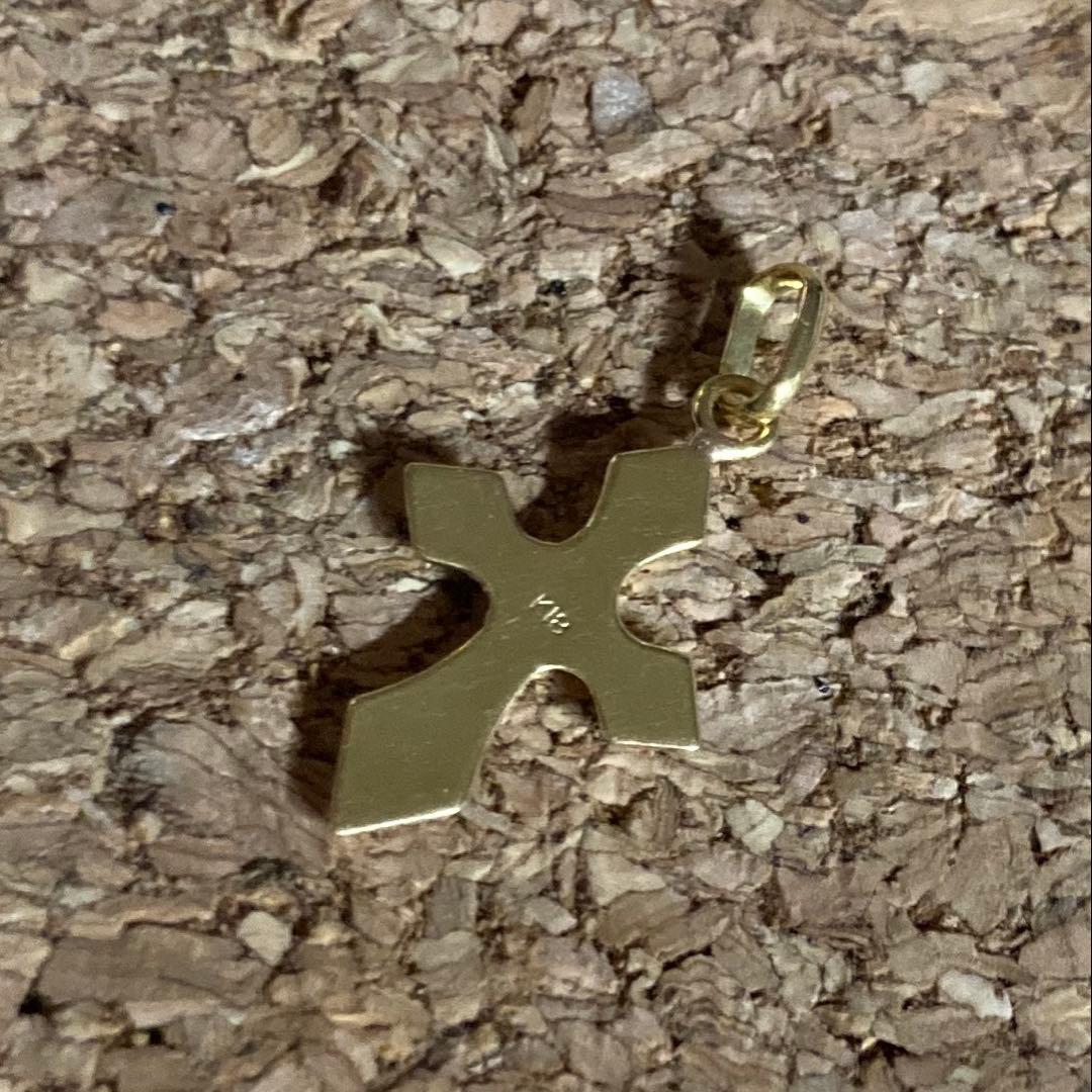 K18 ペンダントトップ ネックレス クロス 十字架