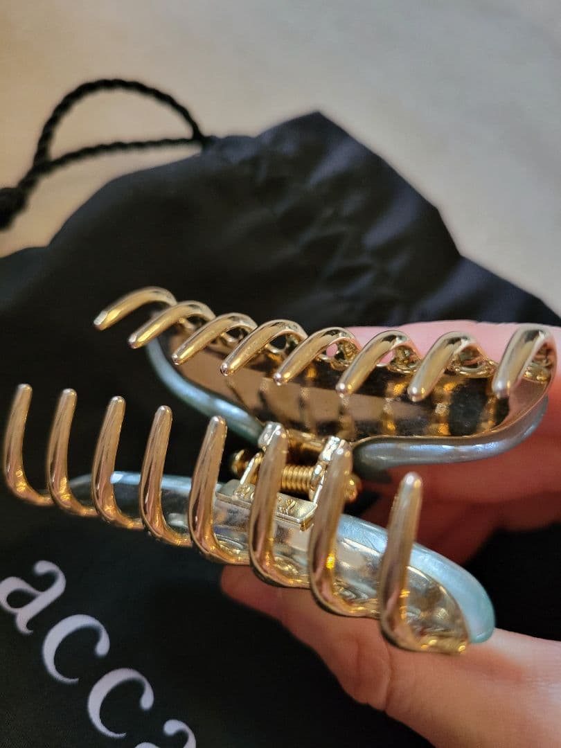 acca ヘアクリップ パール付き バンスクリップ