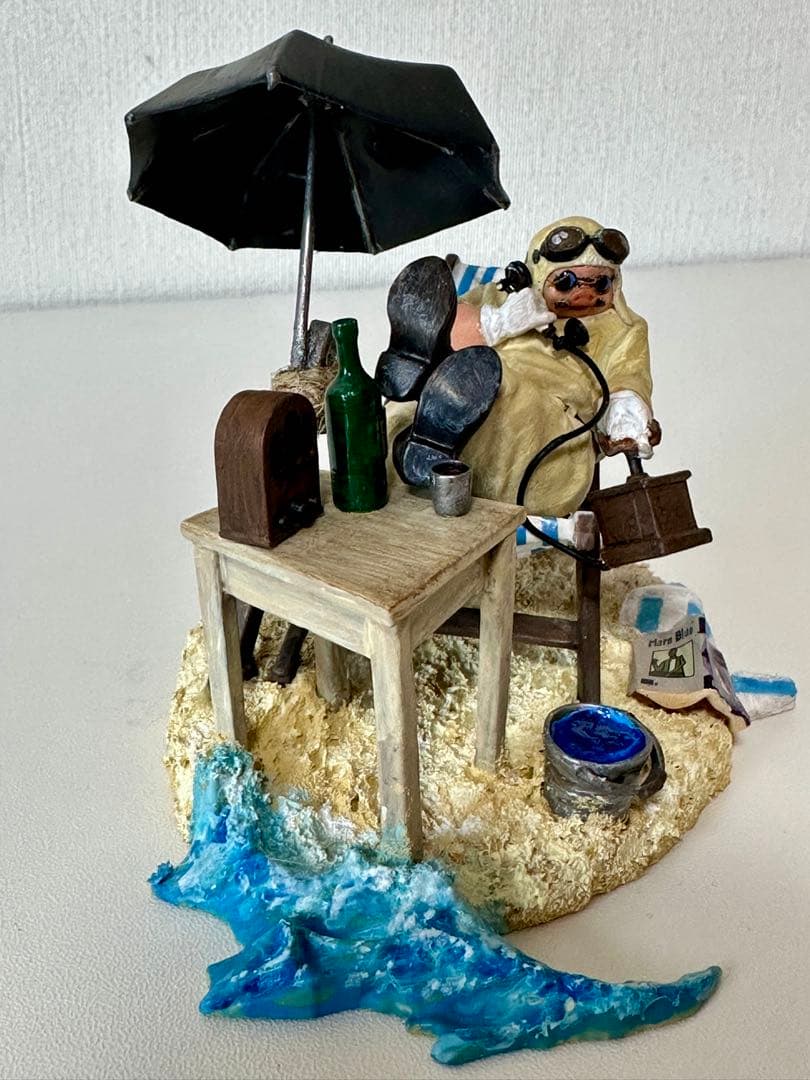 FineMolds 海洋堂　紅の豚　アジトのポルコ塗装完成品