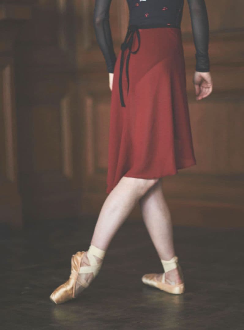 【新品・未使用】スティナ stina 巻きスカート ワインレッド　赤