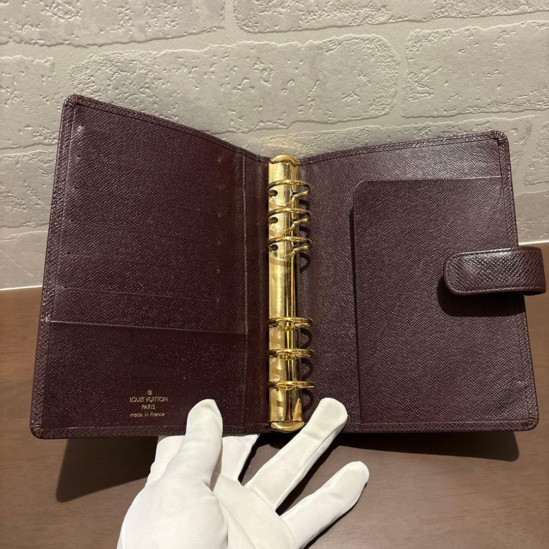 ルイヴィトン LOUIS VUITTON タイガ アジェンダMM 手帳カバー