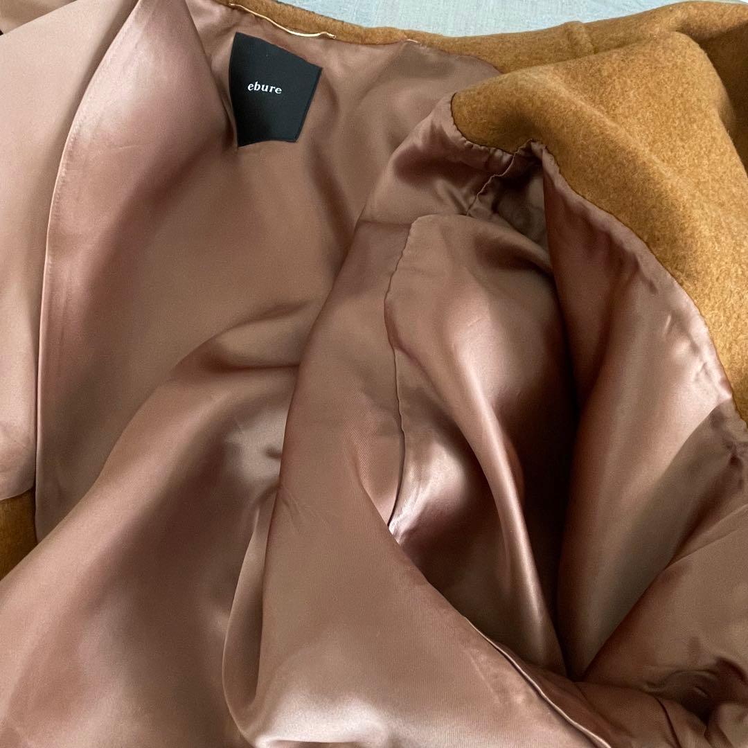 ⭐︎美品⭐︎ebure エブール ノーカラーコート　リバーコート