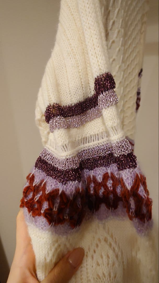 トップス Mame Kurogouchi Lace Knitting Cardigan