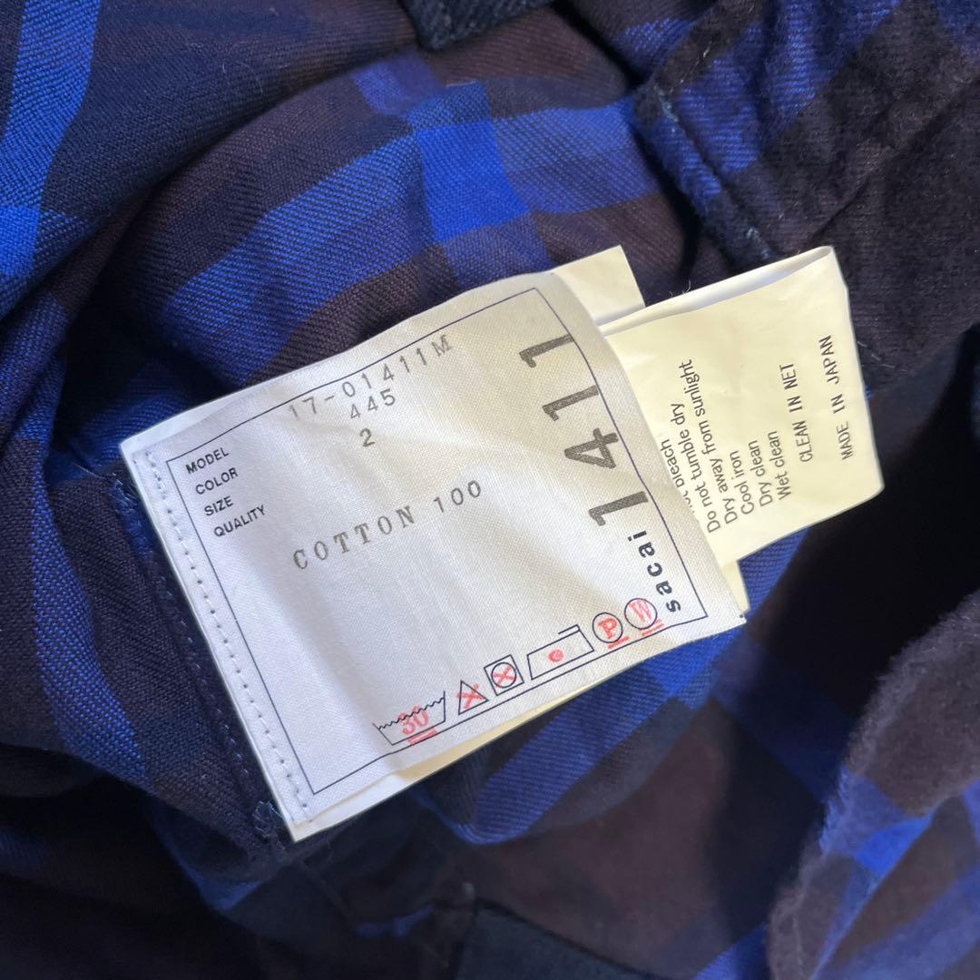 sacai チェックシャツ　2