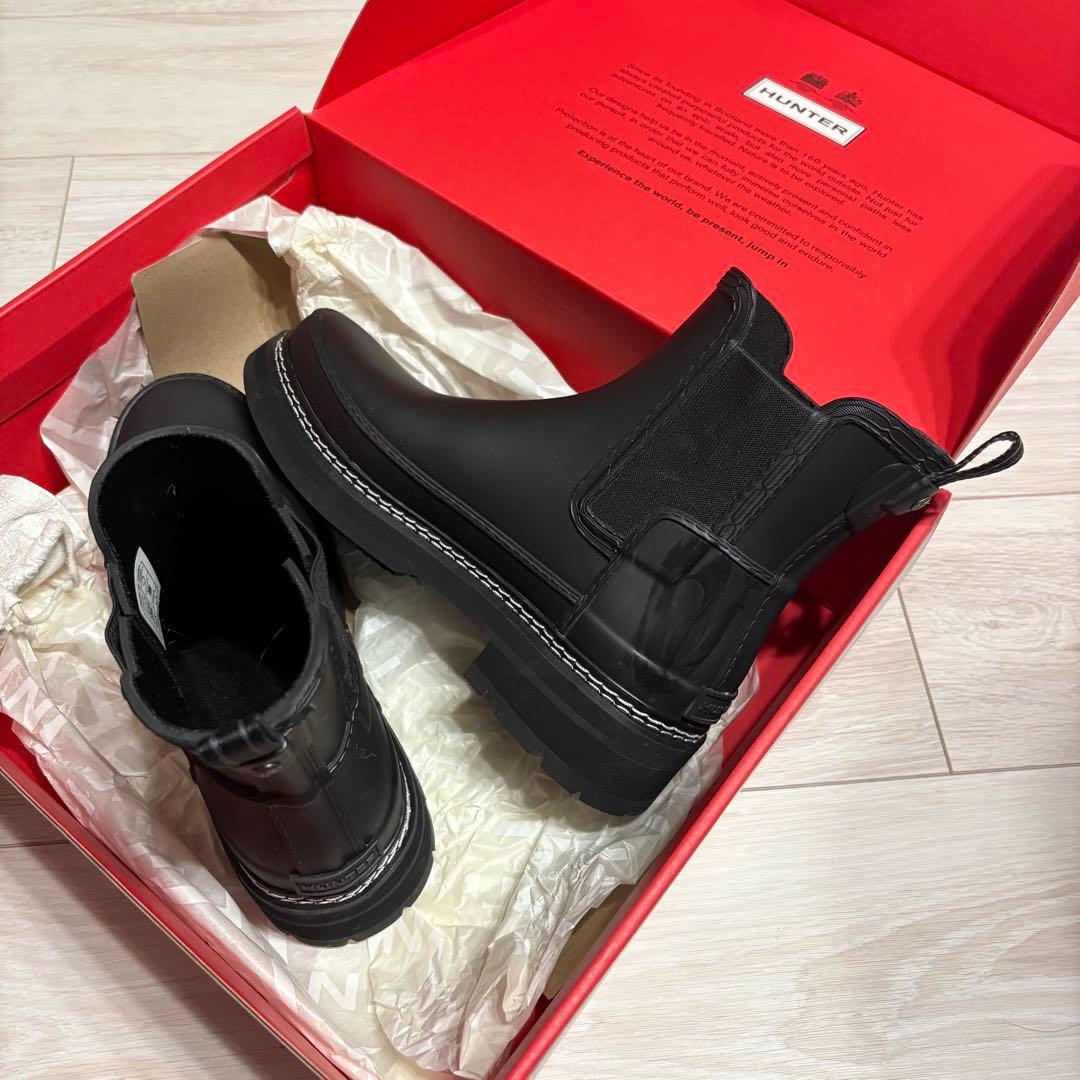 HUNTER ハンター リファインド スティッチ ディテール チェルシーブーツ